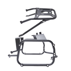 RP5501-1002B Motorcycle Saddlebag Support Rack Side Pannier+Rear Luggage Rack for Honda NC750 X/DCT 2021-Later