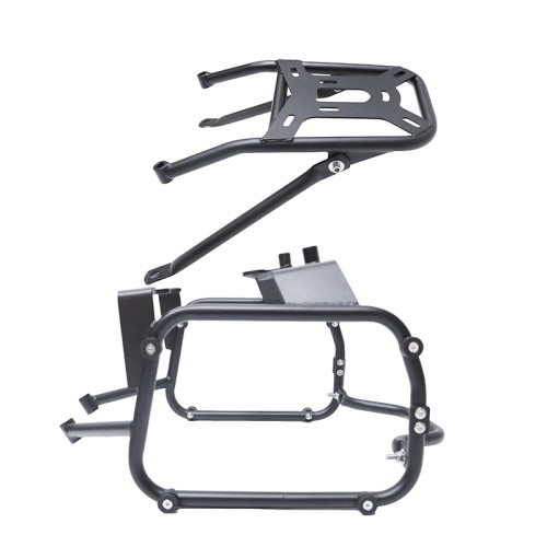 RP5501-1002B Motorcycle Saddlebag Support Rack Side Pannier+Rear Luggage Rack for Honda NC750 X/DCT 2021-Later
