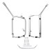 RP5536-1023S Motorcycle Saddlebag Support Rack Side Pannier for Benelli TRK 502 X 2019-Later