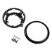 RP6610-2011B Motorcycle Headlight Trim Ring Mounting Brackets for Harley Softail Low Rider ST FXLRST Models 2022-Later