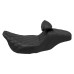 RP7730-1075 Motorcycle Two-up Seat With Backrest for Harley Touring Models 2009-Later