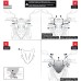 RP8810-1158 Motorcycle Windshield Windscreen for Honda CB750 Hornet 2023-Later