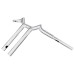 RP9910-2139 10" Motorcycle Sharp T-Bars Handlebar for Harley-Davidson Dyna, Softail and Sportster