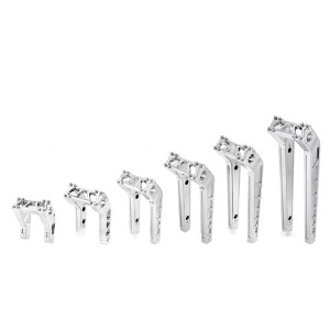 RP9920-1168 1-1/4" Mount Handlebar Risers Height  4" for Harley Dyna Softail Touring