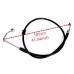 RP9950-1063 105CM Motorcycle Brake Oil Hose Line for Harley Softail With ABS 2011-2017
