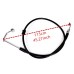 RP9950-1065 115CM Motorcycle Brake Oil Hose Line for Harley Softail With ABS 2011-2017