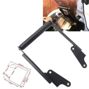 RP2240-1014B Motorcycle Aluminum Navigation Plate Bracket Holder GPS Phone Stand Handle Frame for Yamaha MT-09 Tracer/Tracer 900/FJ-09 2016-2017