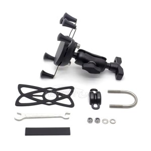 RP2270-1002B Universal Motorcycle6 Feet X-Shape Phone Mount Cell Phone GPS Stand Holder Handle bar Mounts