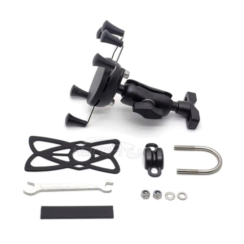 RP2270-1002B Universal Motorcycle6 Feet X-Shape Phone Mount Cell Phone GPS Stand Holder Handle bar Mounts