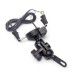 RP2270-1004B Universal Motorcycle Bike Handlebar X-Grip 3.5-6 Inch Cell Phone Mount Holder USB Charger