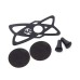 RP2270-1004B Universal Motorcycle Bike Handlebar X-Grip 3.5-6 Inch Cell Phone Mount Holder USB Charger