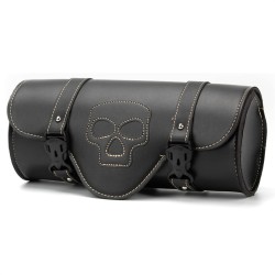 RP5500-5023B Motorcycle leather tool bag for cruiser retro scrambler fork roll bag