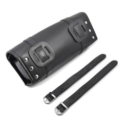 RP5500-5024 Motorcycle leather tool bag for cruiser retro scrambler fork roll bag