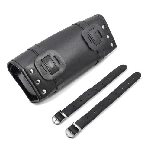 RP5500-5024 Motorcycle leather tool bag for cruiser retro scrambler fork roll bag
