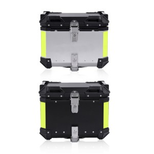RP5510-2003 Motorcycle Aluminium top box   Top Case 55 Liters Black