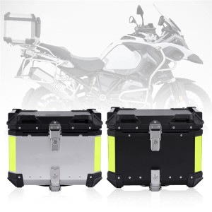 RP5510-2002 Motorcycle Aluminium top box   Top Case 45 Liters Silver