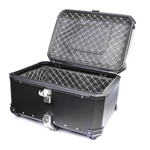 RP5510-2009 Motorbike Alu Top Case Aluminium Universal 100 litres black 565*360* 520mm
