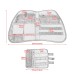 RP5515-1011 Motorcycle Rear Trunk Lid Organizer Bag Pouch Tool Bags for Honda Goldwing GL1800 2018-Later