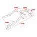 RP5520-2010B Rear Luggage Rack Shelf Carrier Extension Holder Top Mount Fender Bracket for Honda CB650R 2019-2020