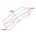 RP5520-3017B Rear Fender Rack Black Solo Seat Luggage Support Shelf Fit for Honda CMX500 Rebel 2017-2020