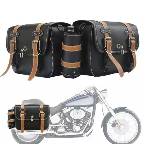 RP5530-3025BO Throw-Over saddlebags for cruiser and retro