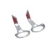 RP0115-1006C Motorcycle Fog Light Trim Rings Covers for Honda Gold Wing Non-Tour Gold Wing DCT Gold Wing Tour Gold Wing Tour DCT Gold Wing Tour DCT Airbag