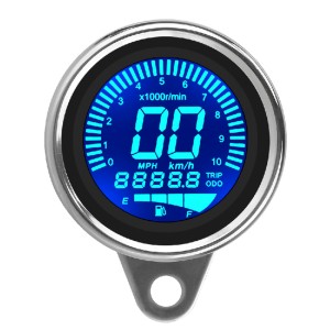 RP1140-1002C Motorcycle Digital LED LCD Odometer Speedometer Tachometer Speed Gauge