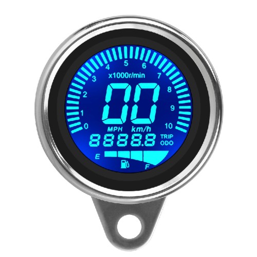 RP1140-1002C Motorcycle Digital LED LCD Odometer Speedometer Tachometer Speed Gauge