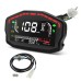 RP1140-1010B Universal Motorcycle Speedometer LCD Digital Tachometer