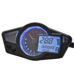 RP1140-1011B Universal Motorcycle speedometer digital  SM14 Tachometer LCD