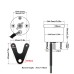 RP1140-1014B Universal Tachometer LCD Digital Black