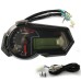 RP1140-1022B Universal Motorcycle speedometer digital   Tachometer LCD