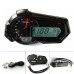 RP1140-1022B Universal Motorcycle speedometer digital   Tachometer LCD