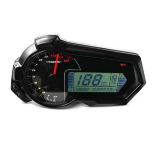RP1140-1022B Universal Motorcycle speedometer digital   Tachometer LCD