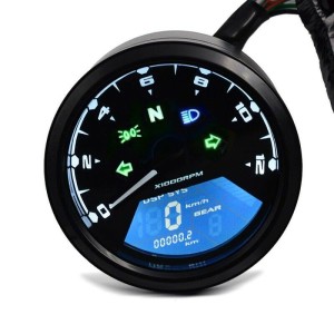 RP1140-1023B Universal Motorcycle Speedometer LCD Digital Tachometer Speedometer Cable