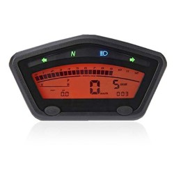 RP1140-1025B Universal Motorcycle speedometer digital Tachometer LCD