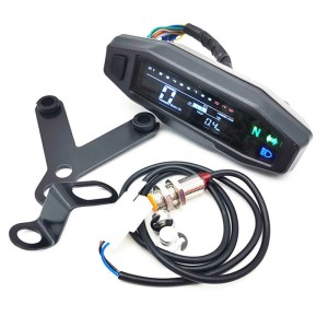 RP1140-1026B Universal Motorcycle speedometer digital Tachometer LCD