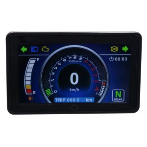 RP1140-1027B Universal Motorcycle speedometer digital  Tachometer LCD Hi-Tech