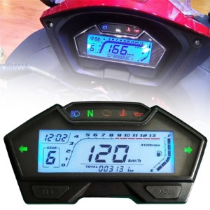 RP1140-1031B Universal Motorcycle speedometer digital Tachometer LCD