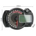 RP1140-1032B Universal Motorcycle LED LCD Digital Tachometer Speedometer Odometer Gauge 160KM