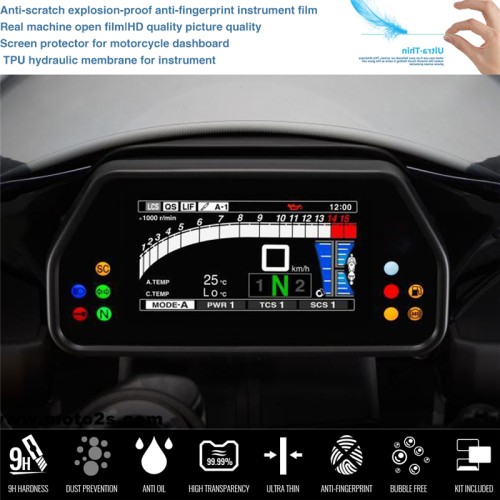 RP1140-4014 Cluster Scratch Protection Film Speedo Screen Protector for Yamaha YZF-R1/M 2015-2021