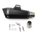RP0520-1016 Universal 51mm Stainless steel body with Carbon fiber tip material Black exhaust pipe