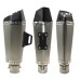 RP0520-1016 Universal 51mm Stainless steel body with Carbon fiber tip material Black exhaust pipe