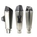 RP0520-1016 Universal 51mm Stainless steel body with Carbon fiber tip material Black exhaust pipe