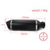 RP0520-1018 Universal 51mm Full Stainless steel material Black exhaust pipe with silencer