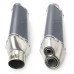 RP0520-1026F mm Universal motorcycle exhaust twin outlet exhaust scooter/motorcycle
