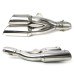 RP0520-1036 Universal Slip on motorcycle/scooter exhaust stainless steel dual outlet