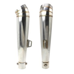 RP0520-1037D Universal stainless steel motorcycle exhaust muffler
