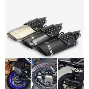 RP0520-1048 Universal Motorcycle exhaust muffler M-RR carbon look