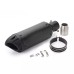 RP0520-1049B Universal Motorcycle exhaust muffler Street Slim Stainless Steel  Black